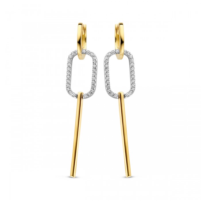 BOUCLES D'OREILLES SERTI DE ZIRCONIUM