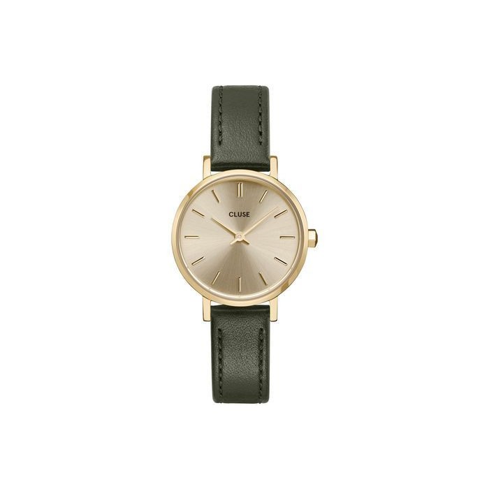Montre CLUSE, Montre Boho Chic Petite - Leather Green Gold