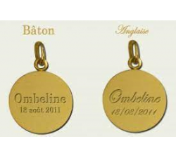 MEDAILLE ANGE OVALE DIAMANTEE OR