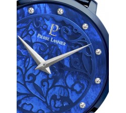 MONTRE Femme  PIERRE LANNIER, EOLIA Cadran Bleu Bracelet Acier Milanais Bleu