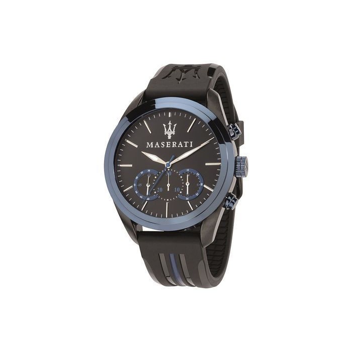 Montre Maserati Traguardo en Silicone Noir