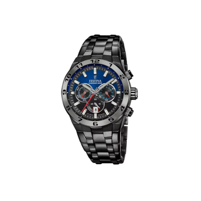 Montre Festina Chrono Bike en Acier et PVD Noir