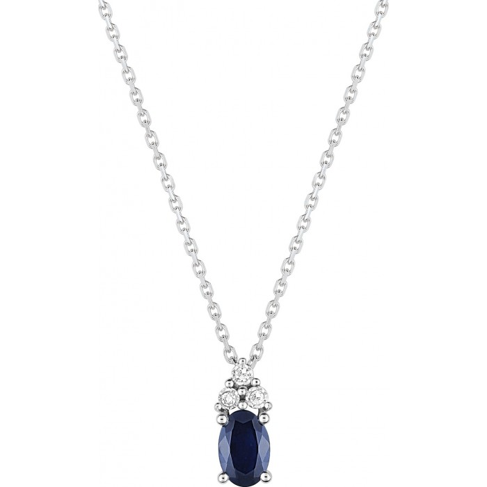 Collier en Or, Saphir et Diamants