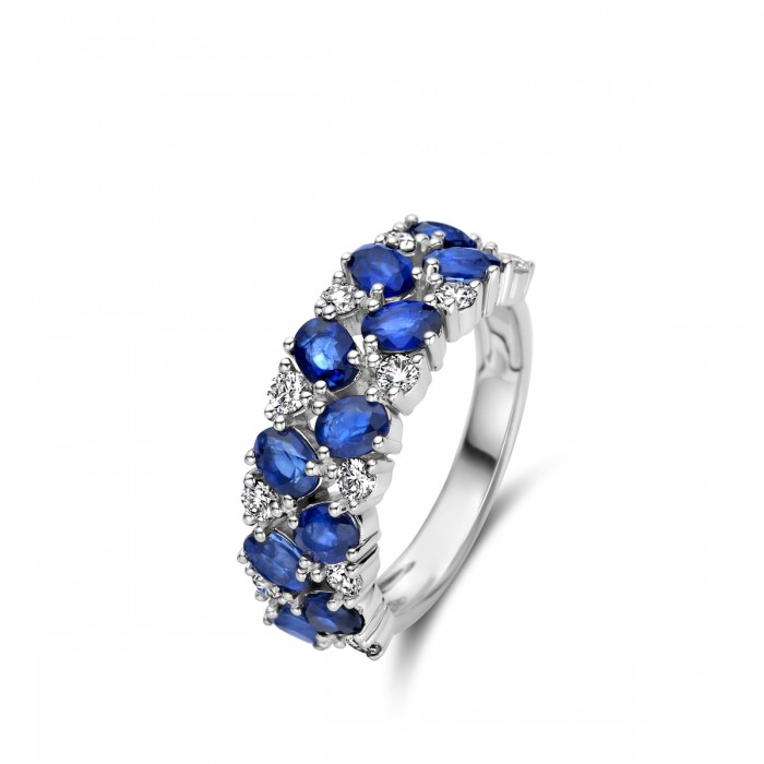 Bague en Or, Saphir et Diamant